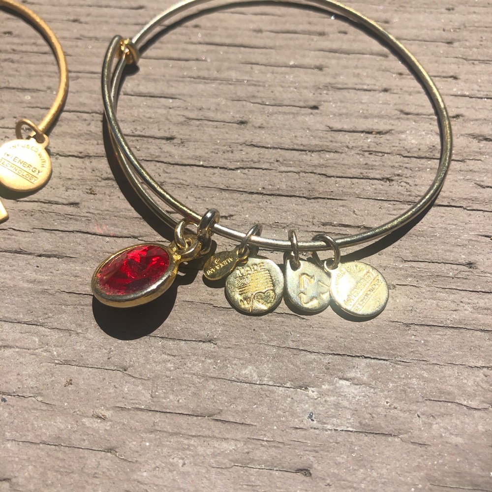 Alex & Ani Goldtone Silvertone Bracelet charm Lot - Picture 9 of 10